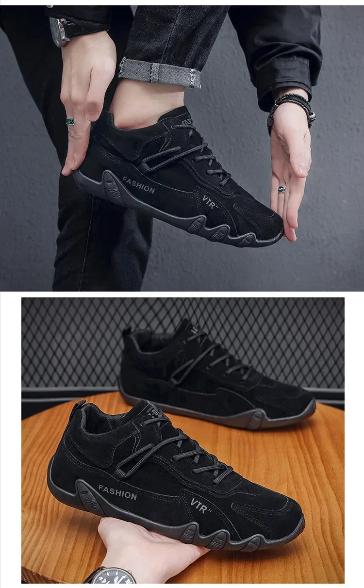 Men's Breathable Anti-Slip Work & Hiking Sports Shoes for Spring & Autumn