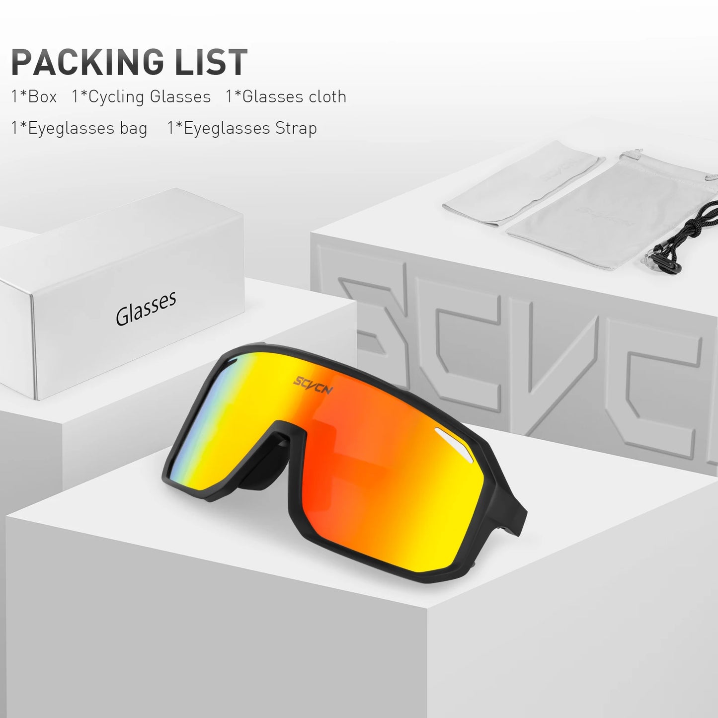 SCVCN Cycling Glasses Sport Sunglasses for Men & Women