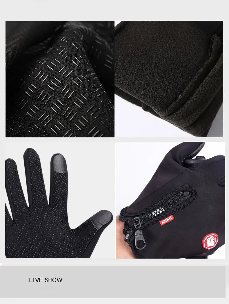 Winter Waterproof Touchscreen Gloves for Men & Women