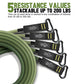 11-Piece 200LBS Resistance Bands Set