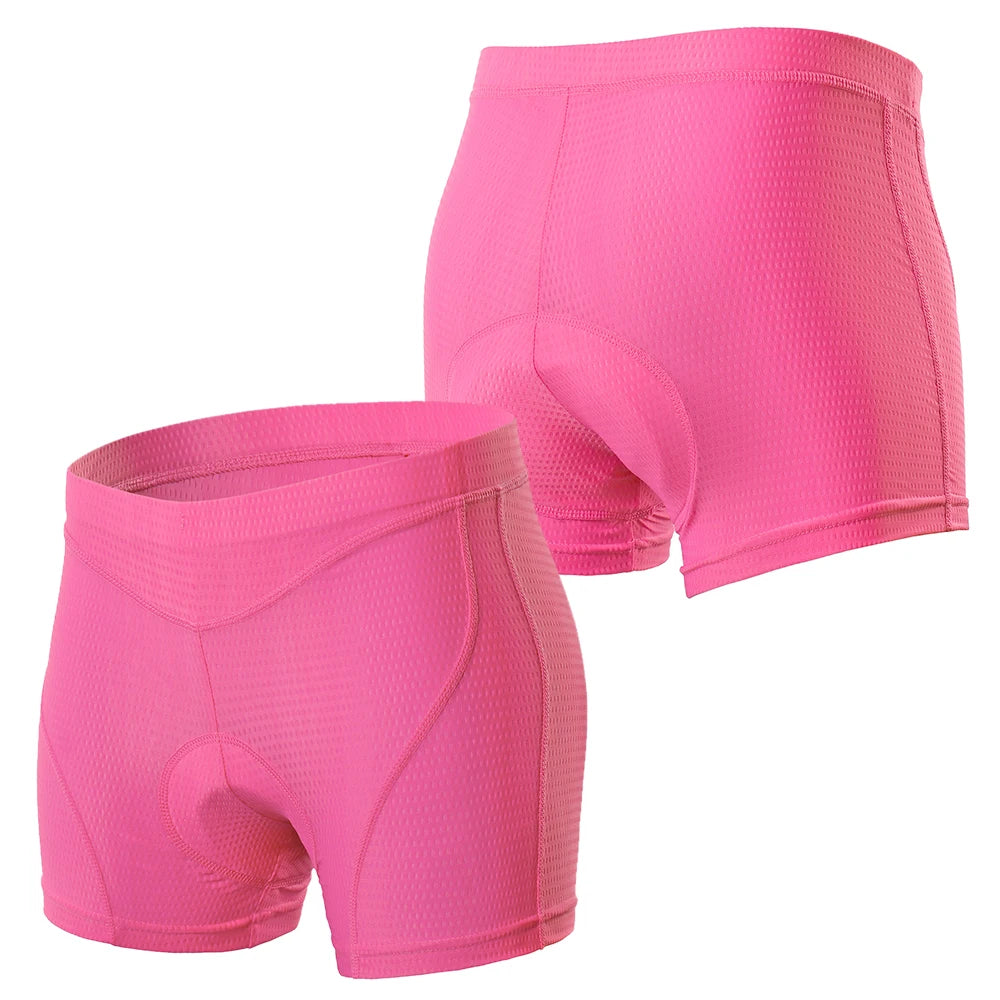 Women’s 3D Padded Bike Underwear Shorts – MTB Cycling Comfort