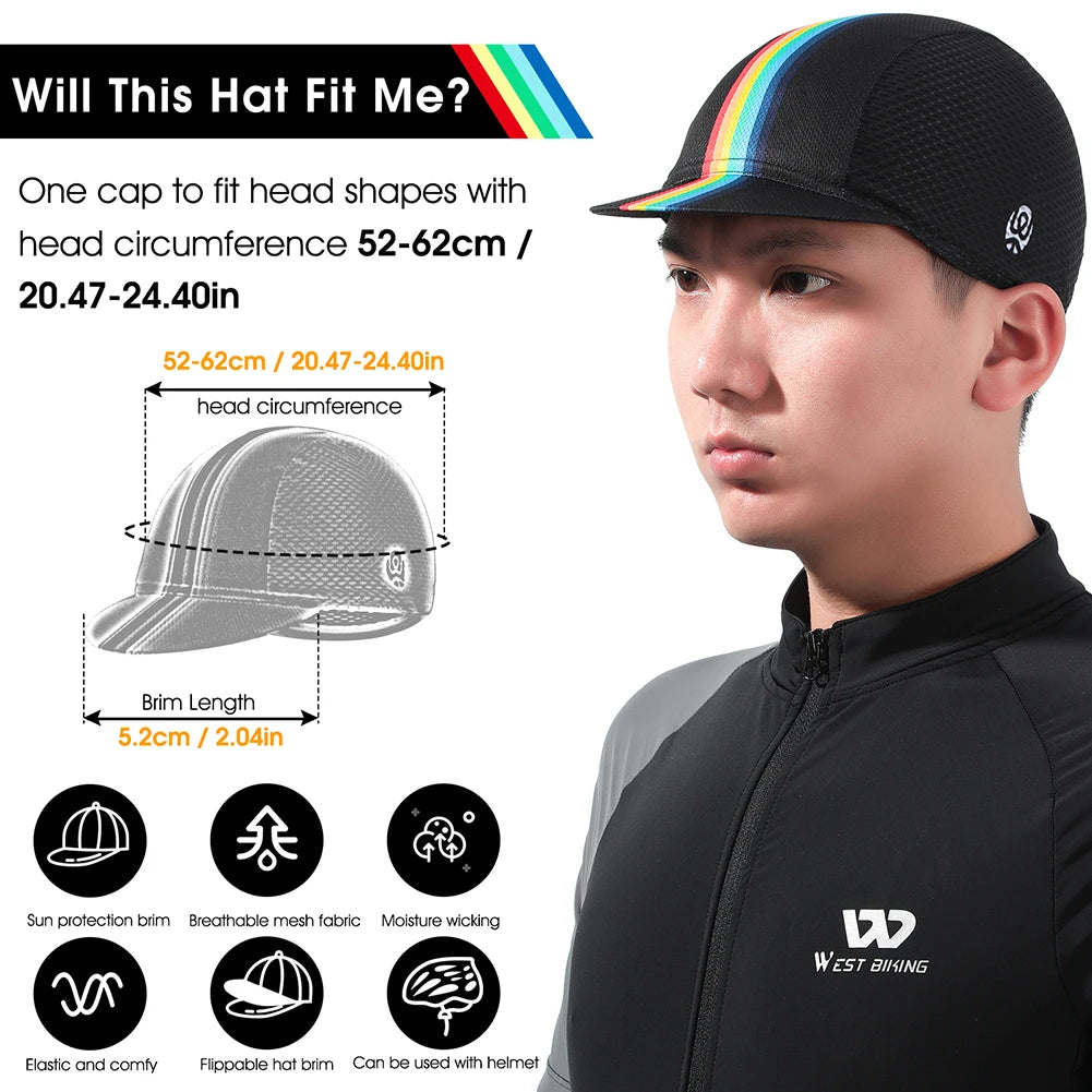 WEST BIKING Summer Cycling Skull Cap - UV Protection Helmet Liner