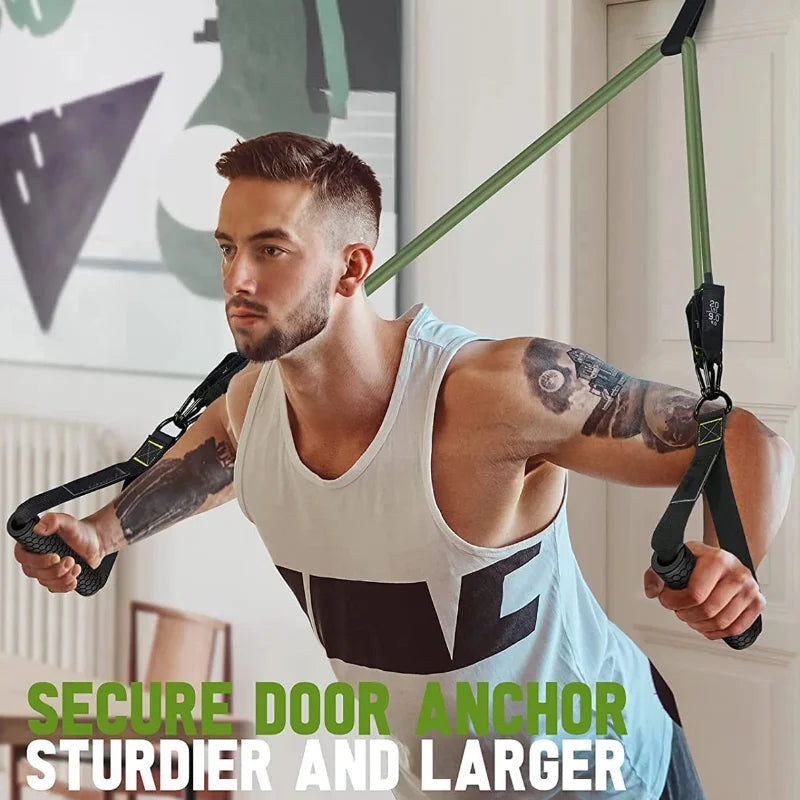 11-Piece 200LBS Resistance Bands Set