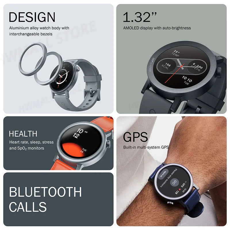 Global Version CMF by Nothing Watch Pro 2 1.32" AMOLED GPS Bluetooth 5.3 AI Noise Reduction