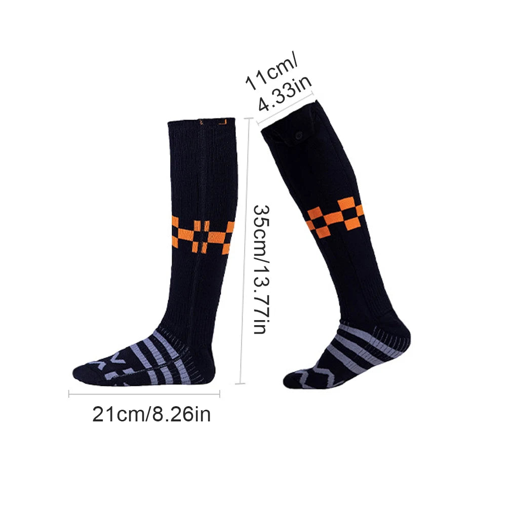 Winter Rechargeable Heated Socks – Anti-Cold Thermal Foot Warmers for Outdoor Sports