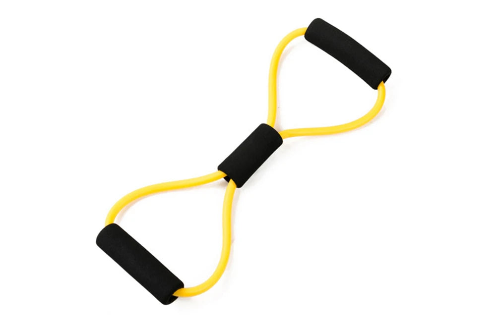 8-Shaped Yoga Resistance Band – Chest Expander & Exercise Puller