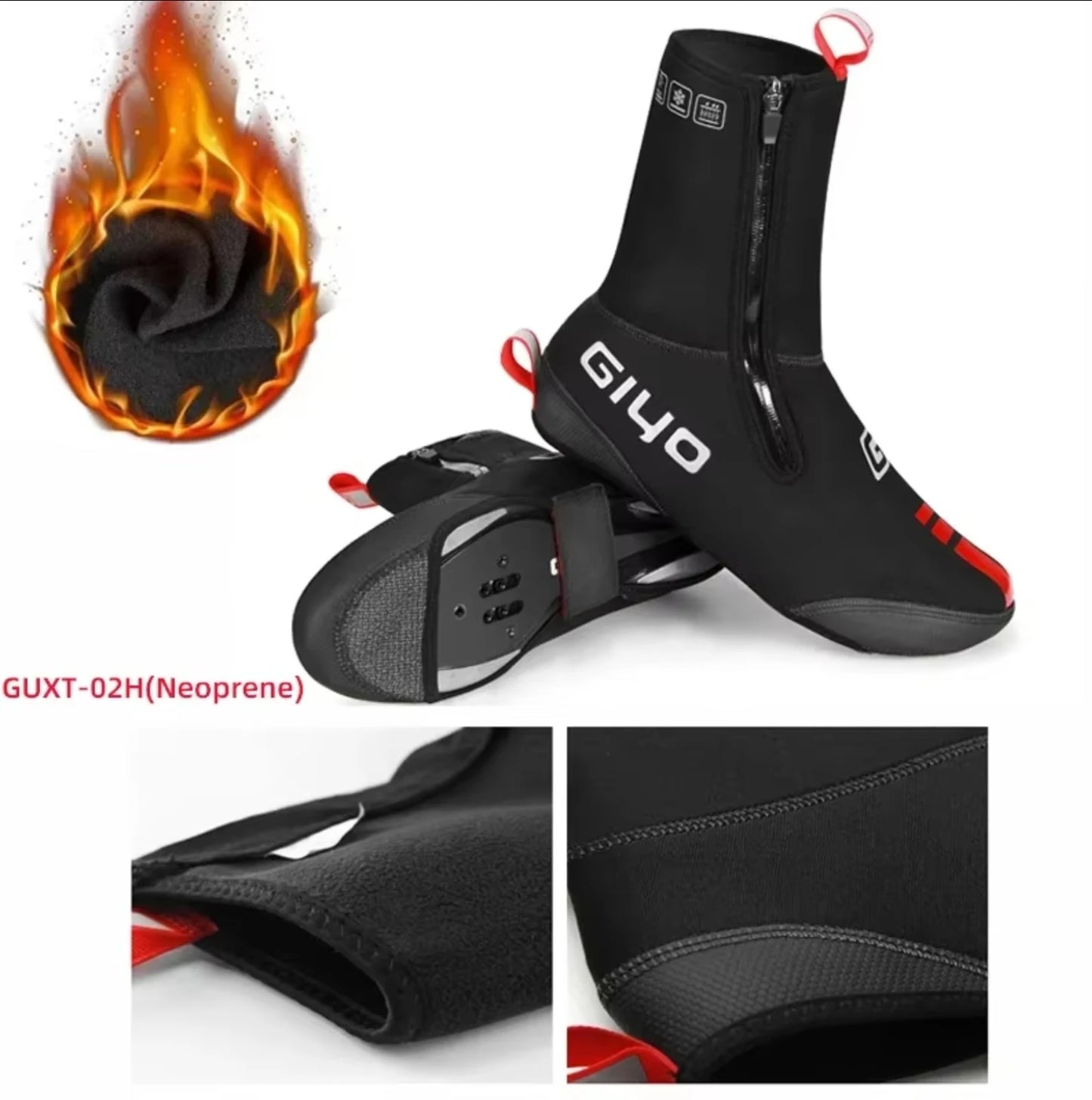 GIYO Waterproof Winter Cycling Shoe Covers for Men & Women - MTB & Road Bike Racing Overshoes