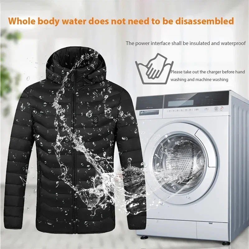 21/2 Areas Heated Jacket for Men & Women - USB Heating Vest