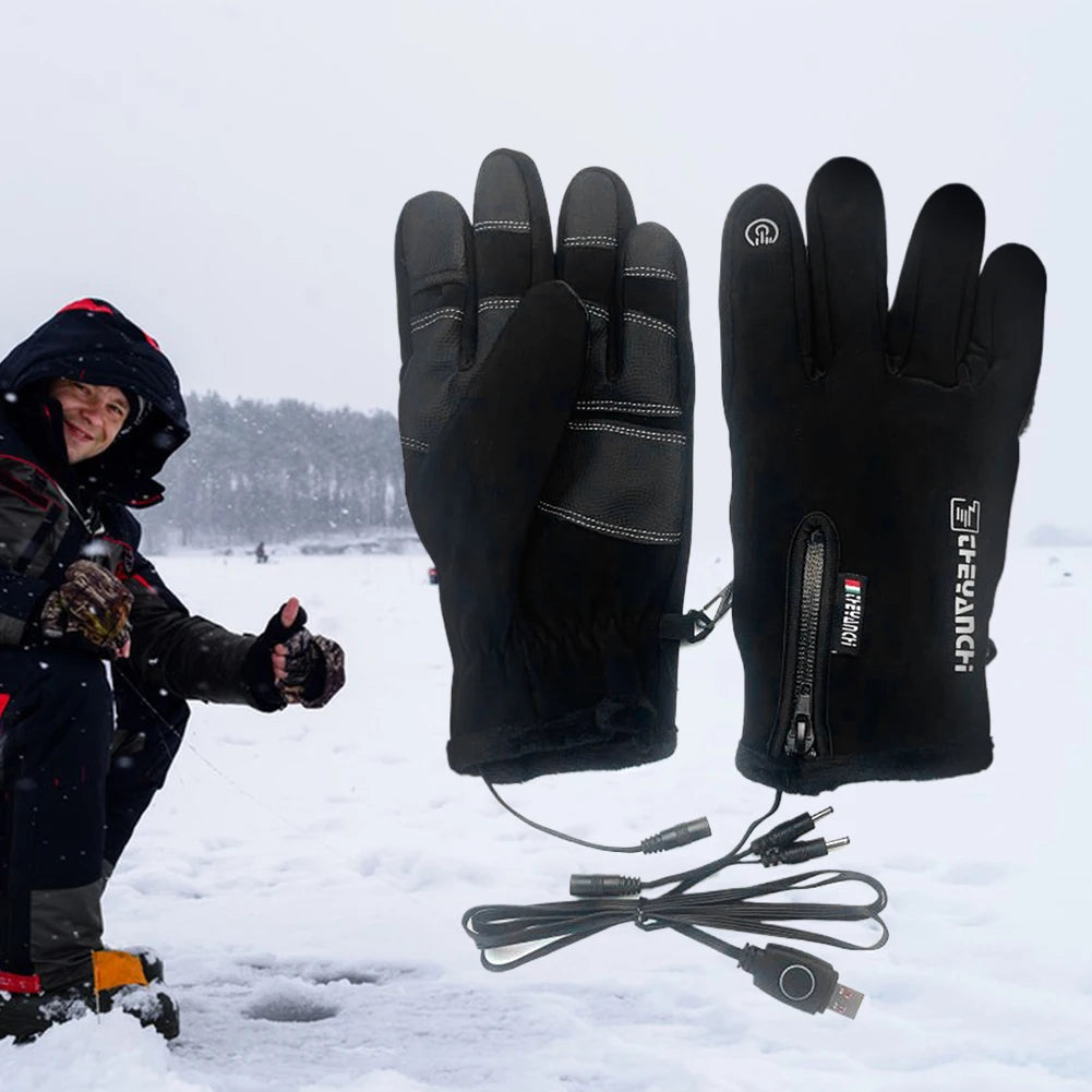 Electric Heated Gloves for Outdoor Cycling & Skiing