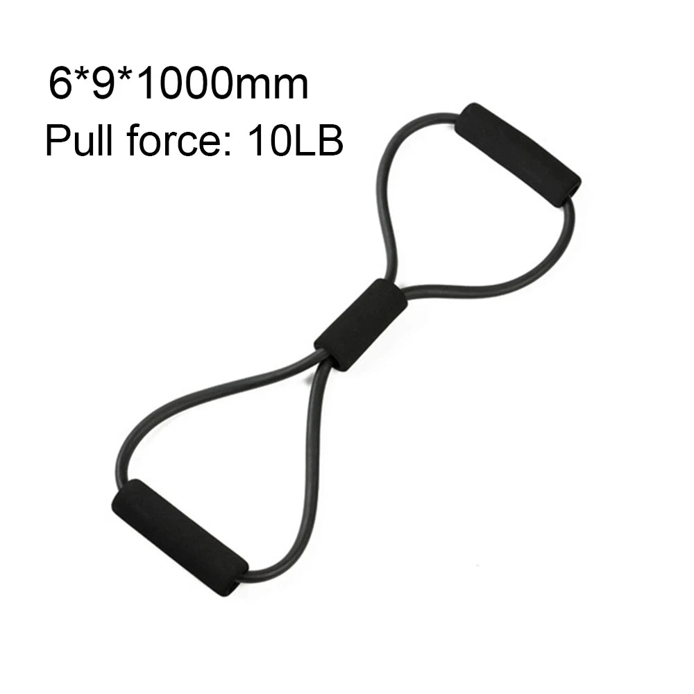 8-Shaped Yoga Resistance Band – Chest Expander & Exercise Puller