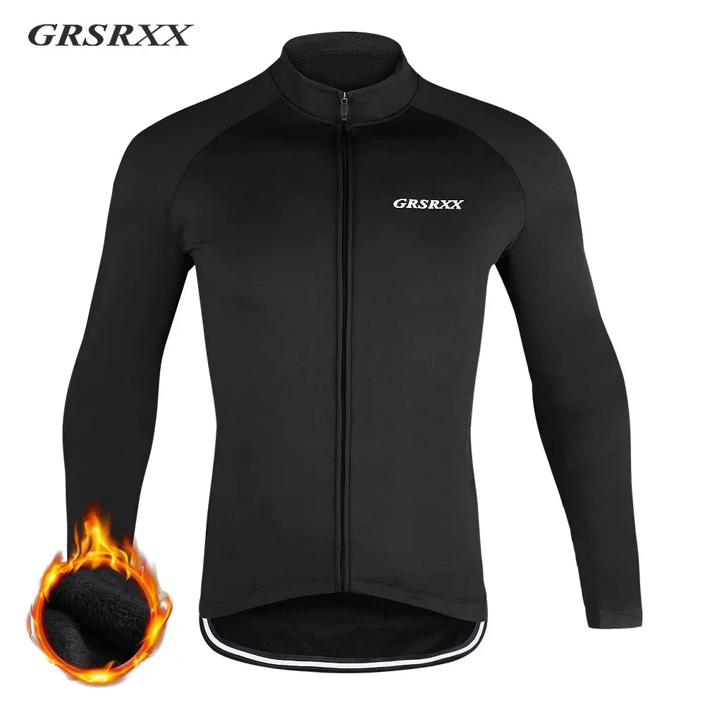 GRSRXX Winter Warm Cycling Jacket - Unisex Mountain Bike Jersey