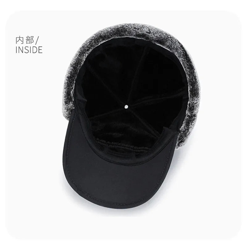 2024 Winter Warm Artificial Fur Baseball Hat