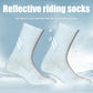 High Reflective Cycling Socks - Moisture-Wicking, Breathable Mid-Calf Socks for Sports & Fitness