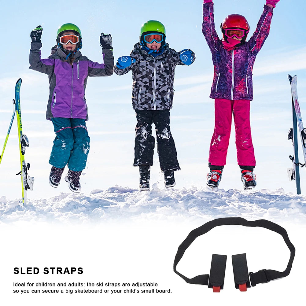 Adjustable Ski Pole Carrier Strap - Ski Shoulder Handle Strap for Snowboard and Skiing Accessories