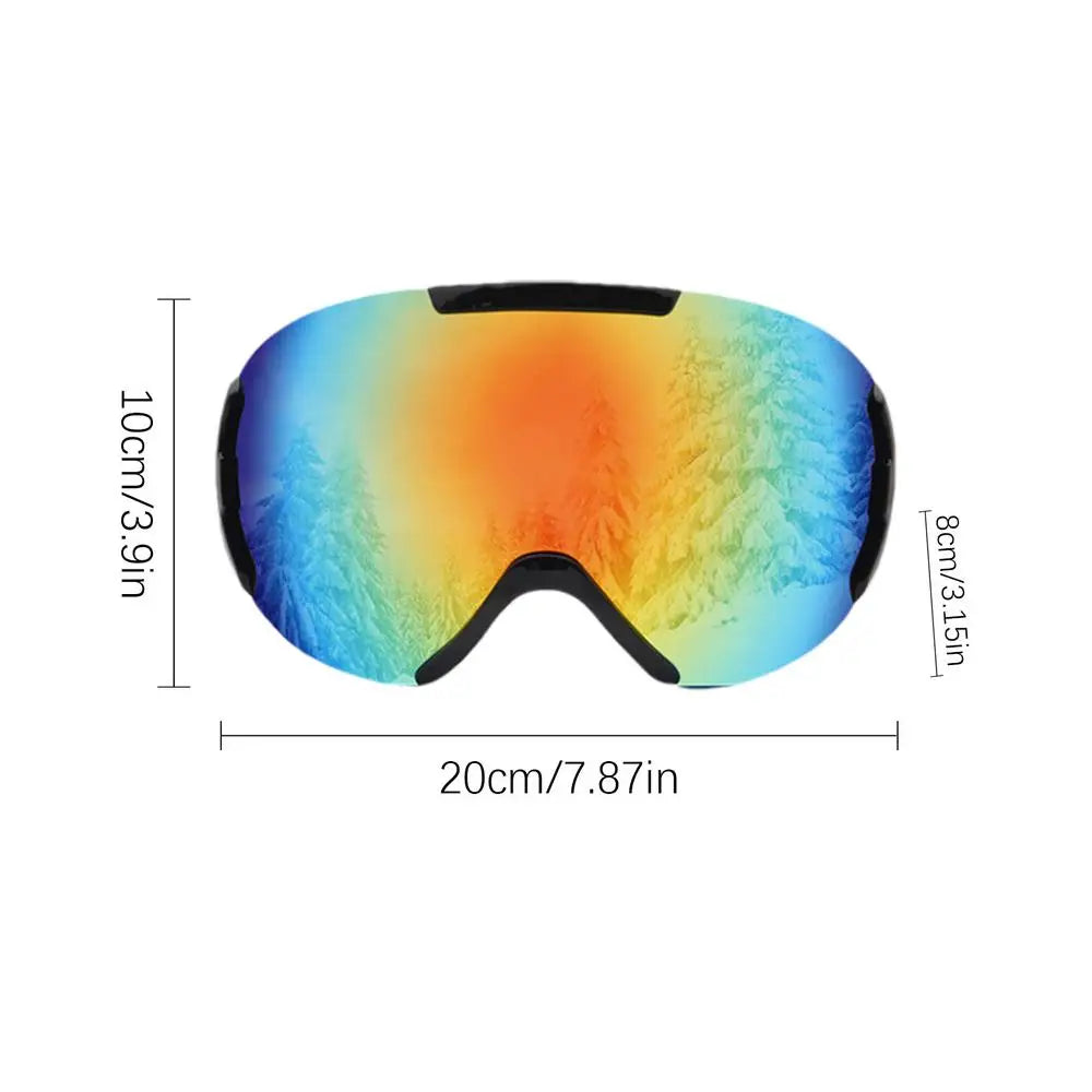 Snowboard Goggles for Glasses - Anti-Fog, Cold Weather, TPU Frame