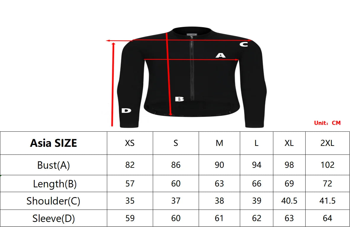 Rsantce 2024 Winter Thermal Fleece Cycling Jersey - Men's Long Sleeve MTB Shirt