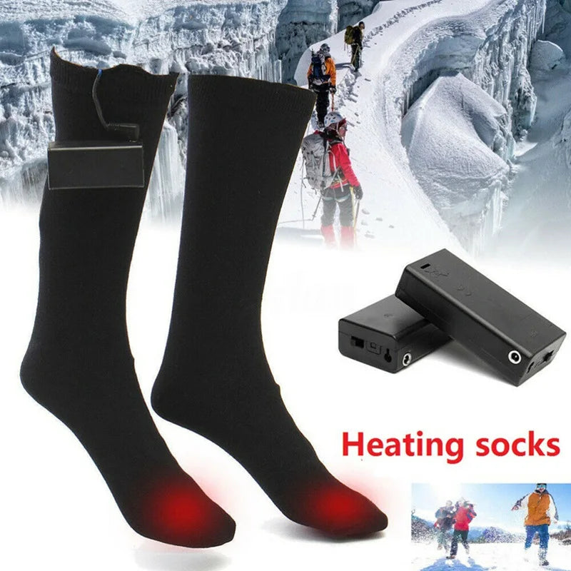 Electric Heated Socks – Thermal Cotton Battery-Powered for Winter Sports