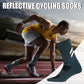 High Reflective Cycling Socks - Moisture-Wicking, Breathable Mid-Calf Socks for Sports & Fitness