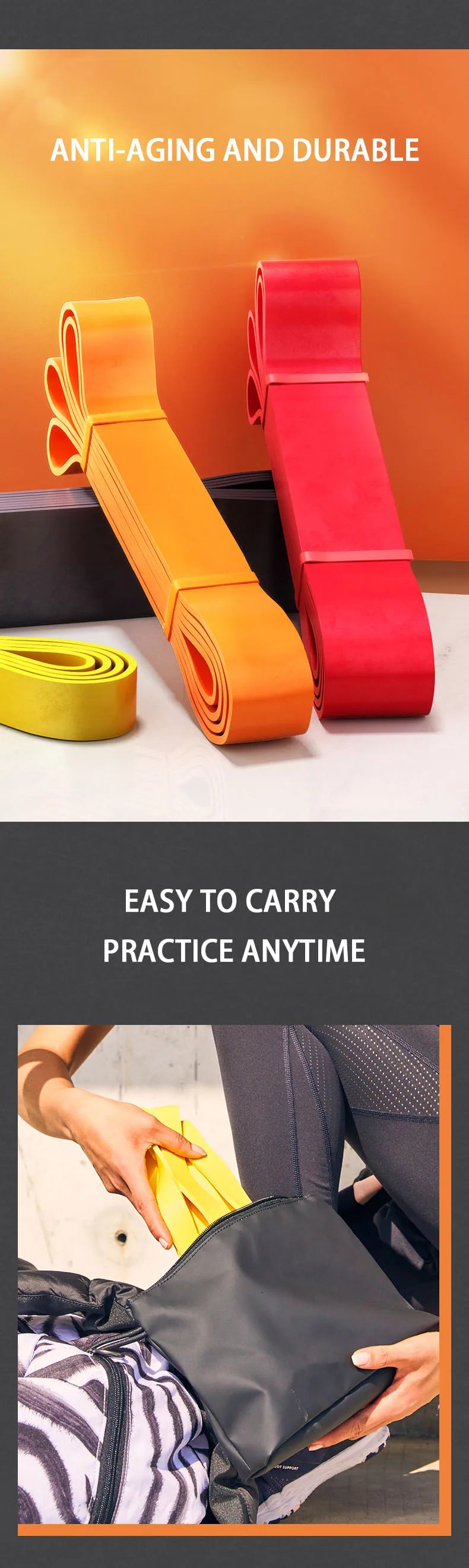 Yoga Resistance Band – Elastic Fitness & Strength Training