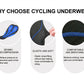 X-TIGER Men's 5D Padded Cycling Shorts - Breathable MTB Bike Underwear