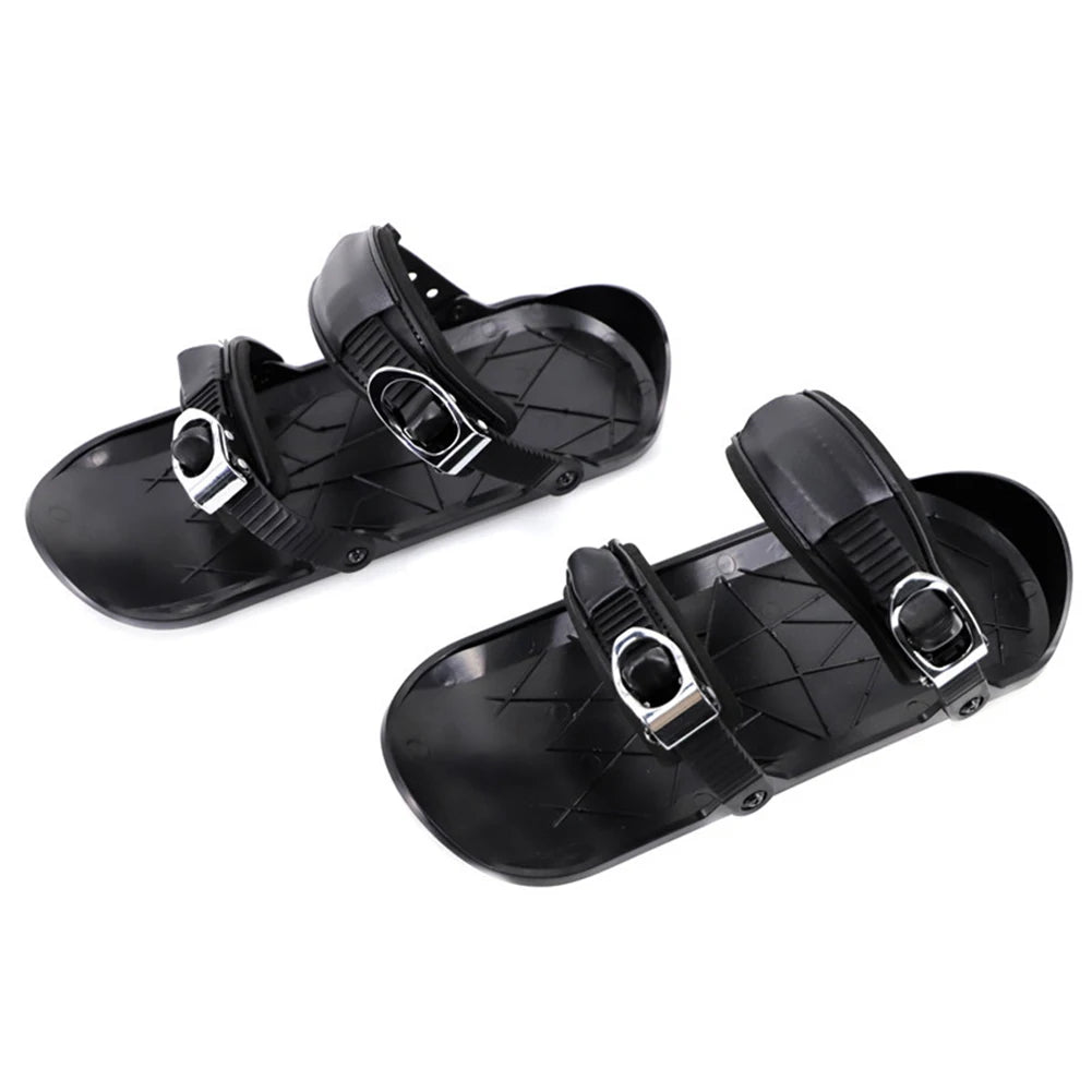 Mini Short Ski Skates - Adjustable & Portable Ski Shoes