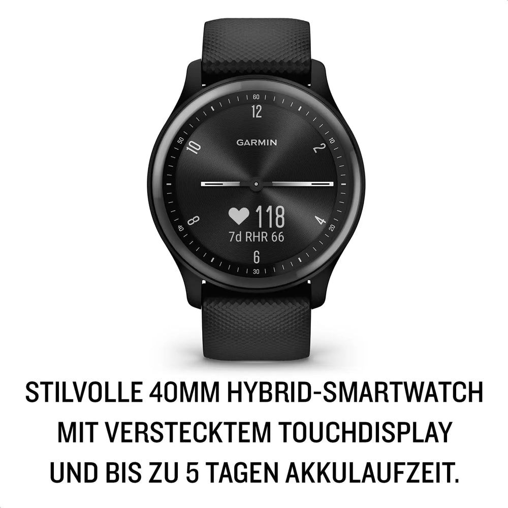 Sport Hybrid Smartwatch with Health & Wellness Features – Black