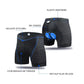 X-TIGER Men's 5D Padded Cycling Shorts - Breathable MTB Bike Underwear