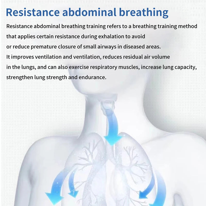 Breathing Trainer Lung Respirator for Fitness & Altitude Training