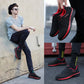 Men's Knit Running Walking Shoes - Breathable Casual Sneakers