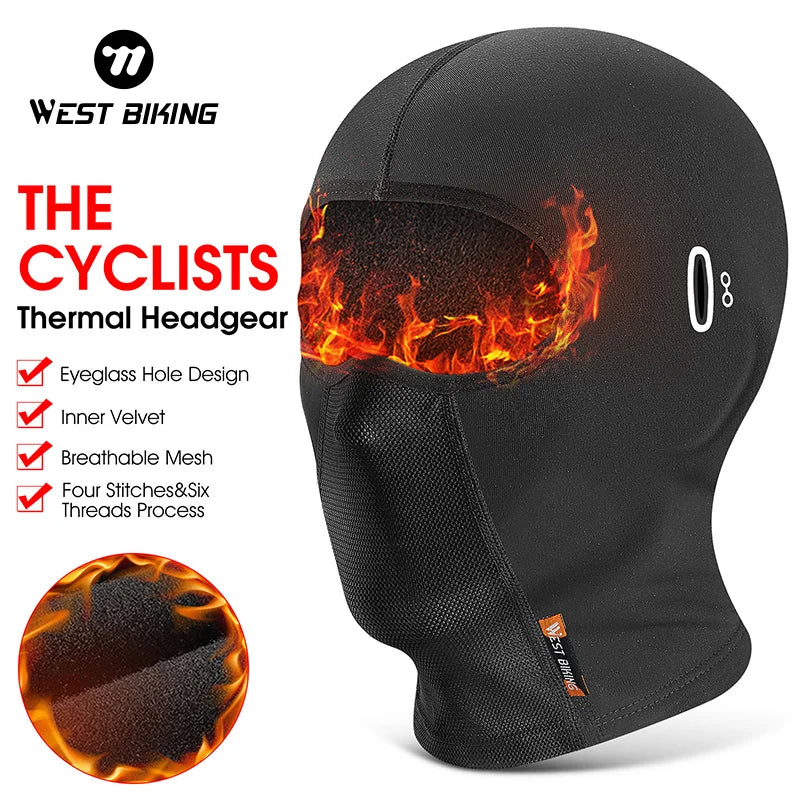 WEST BIKING Winter Cycling Cap - Warm, Windproof Helmet Liner