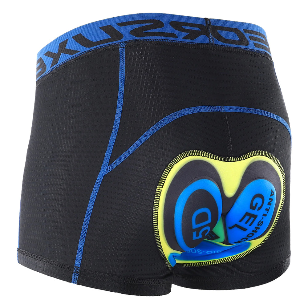 Men's Cycling Underwear Shorts, Lightweight 5D Padded MTB Bike Shorts