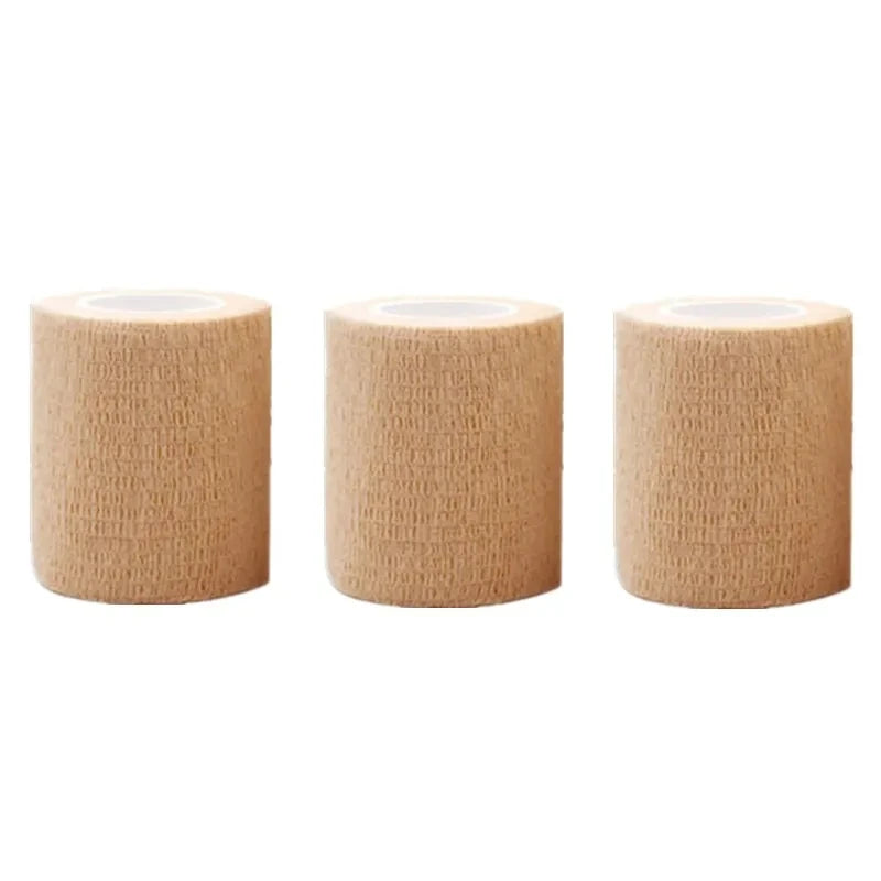 3Pcs Self-Adhesive Elastic Bandages 5cm x 4.5m First Aid Patch