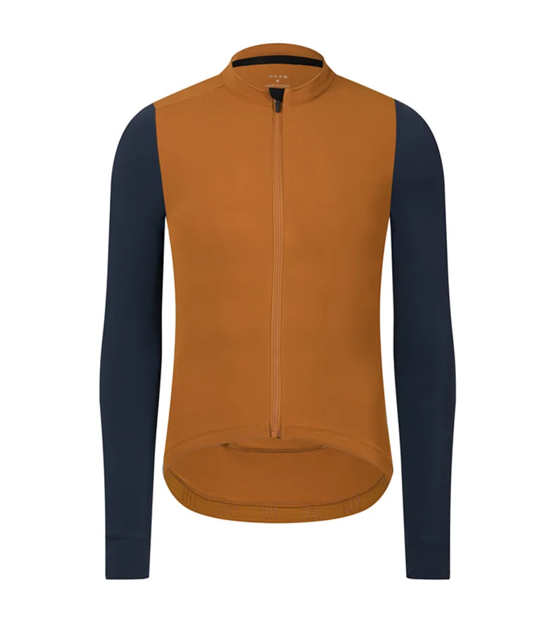 Rsantce 2024 Winter Thermal Fleece Cycling Jersey - Men's Long Sleeve MTB Shirt